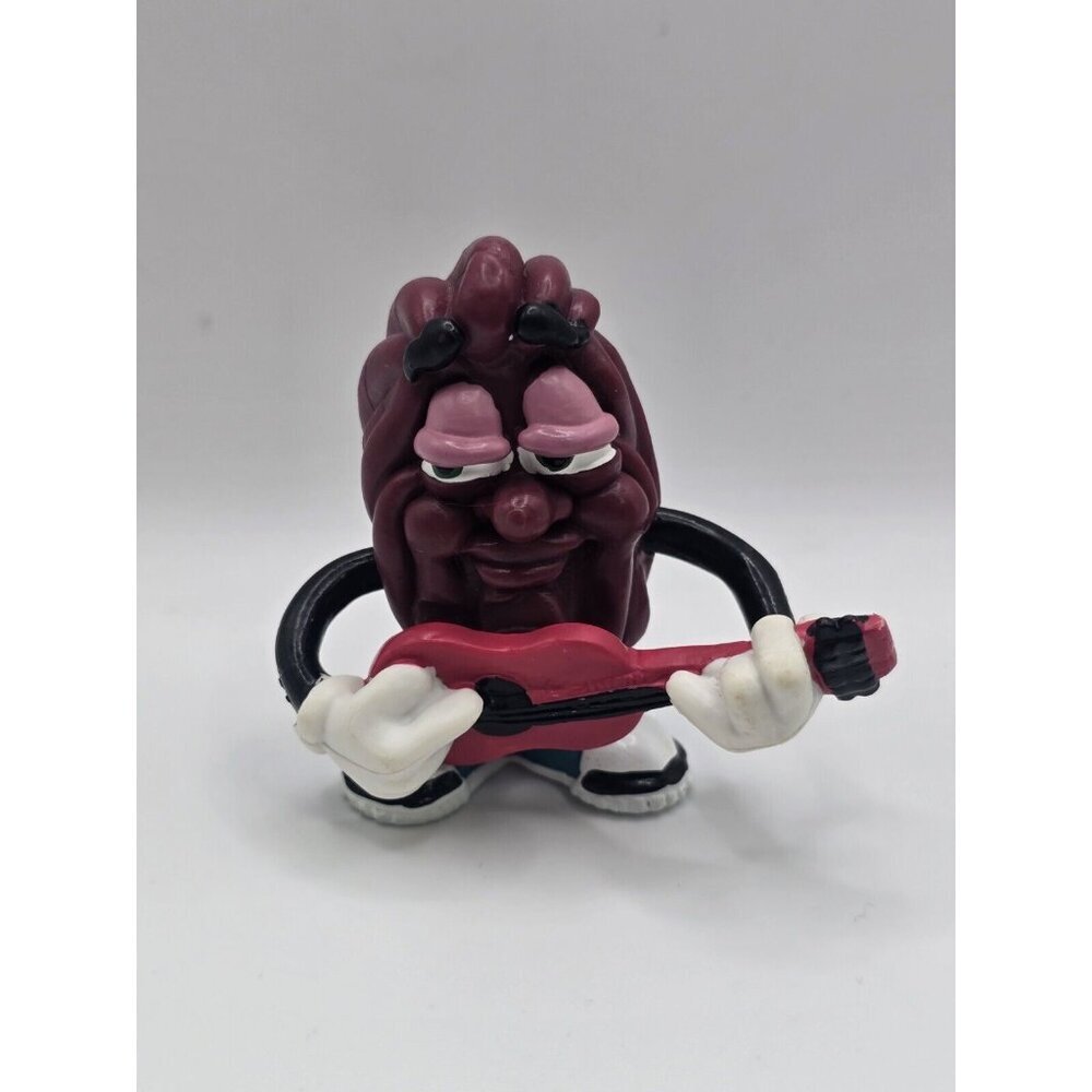 Vintage Calrab 1988 Red Guitar Player California Raisins Figure Blue Shoes
